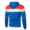 thumbnail image 4 of Otoño e invierno Nuevo producto Color a juego Moda Cremallera Casual Hombres Suéter deportivo Pompotops  oipoqjl16393, 4 of 6