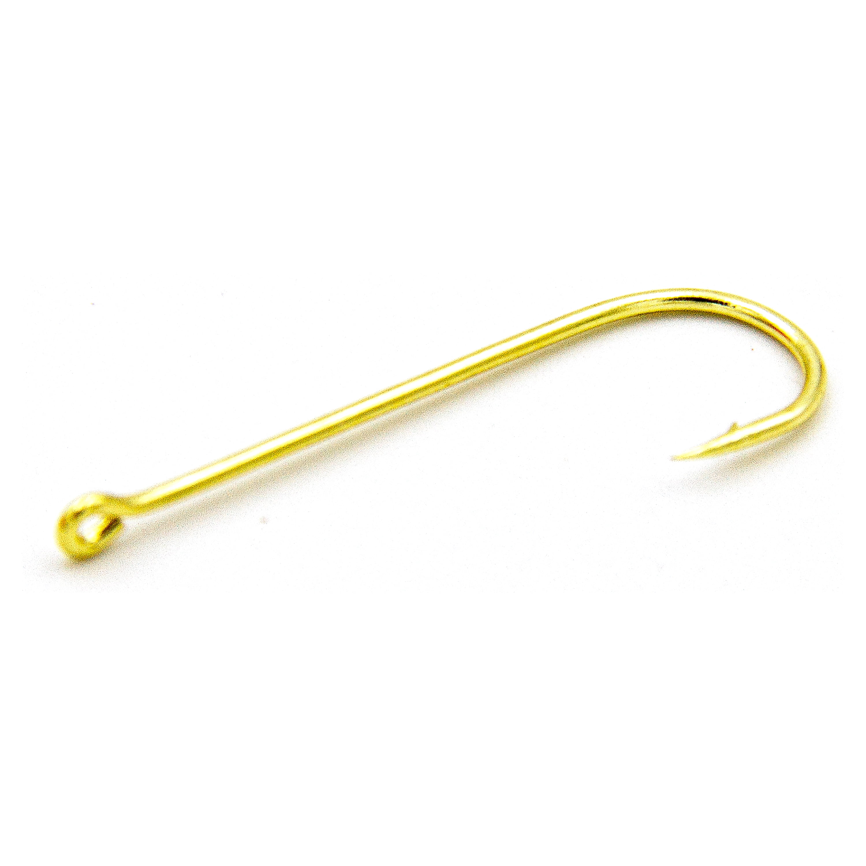(6 pack) Ozark Trail Freshwater Gold Aberdeen Light Wire Fishing Hooks, Size 2, 15-pack