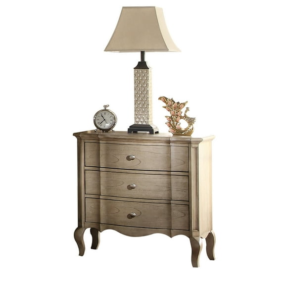 Miekor Furniture Chelmsford Antique Taupe Finish Nightstand 26247