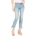 thumbnail image 2 of Michael Kors Jeans ajustados con cordones y ojales para mujer, azul, 14 Michael Kors Ceñido, 2 of 2