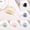 Black 1PCS & Light Pink 1PCS & Blue 1PCS & Sky Blue 1PCS & Beige 1PCS & Light Green 1PCS, variant on Effortless Beauty Thick Hair Mini Jaw Clips, 5 cm, (Pack of 6)