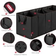 thumbnail image 6 of Rubbermaid Trunk Organizer – Heavy-Duty, Collapsible Storage Bin Multiple Compartments,Foldable Car Organization for Cars, Trucks, and SUV, Black, 6 of 6