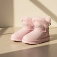 thumbnail image 3 of bebe Girls' Boots – Fuzzy Winter Boots for Girls with Faux Fur and Bow, Cozy Winter Boots for Little Kid/Big Kid, 3 of 9