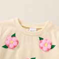 thumbnail image 5 of Happy Town Infant Baby Girl Long Sleeve Sweatshirt Flare Pants 2-Piece Set Fall Winter Toddler Girl Outfits, 5 of 7