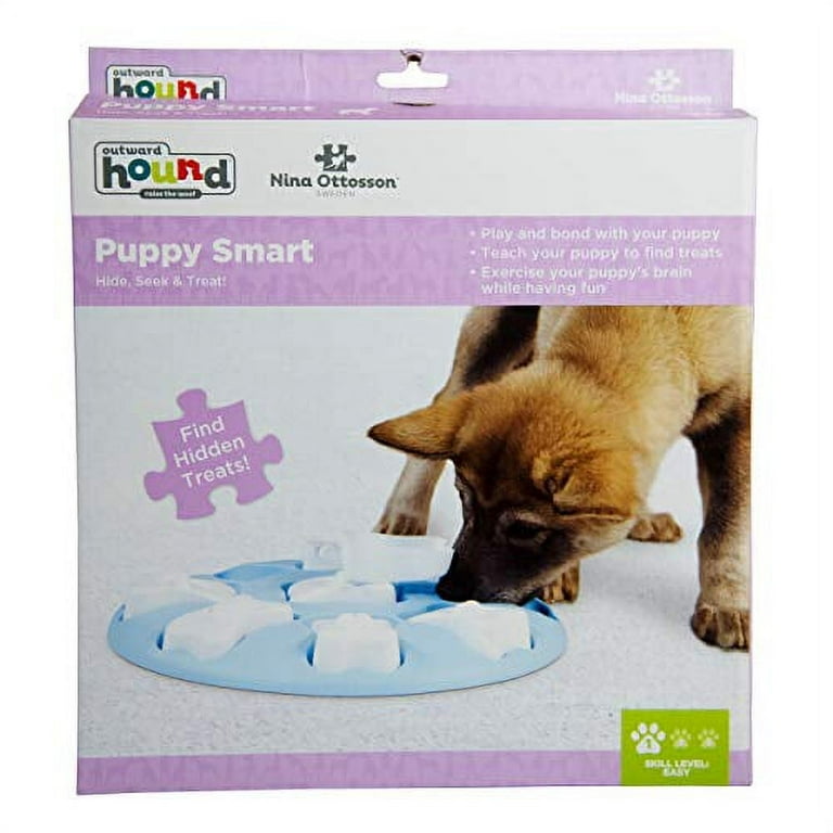 Outward Hound - Dog Smart Composite Interactive Treat Puzzle Dog Toy, Tan -  Level 1 Game