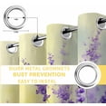 thumbnail image 4 of Lavender Blackout Curtains for Bedroom, Purple Floral Spring Country Nature Wildflower Plant Thermal Insulated Kitchen Drapes with Grommets, Light Blocking Window Treatment, 2 Panels 52" x 84", 4 of 7