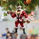 thumbnail image 5 of Christmas Decorations Ornaments Big Christmas Tree Ornaments Ornaments For Coworkers Christmas Tree Two Pendant Decoration Double Print Fitness Muscle Santa, 5 of 6