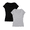 style 2, variant on 3 Pack Women T-Shirt Short Sleeve Basic Tees Soft Stretch Cotton Tee Slim Casual Undershirt Tops