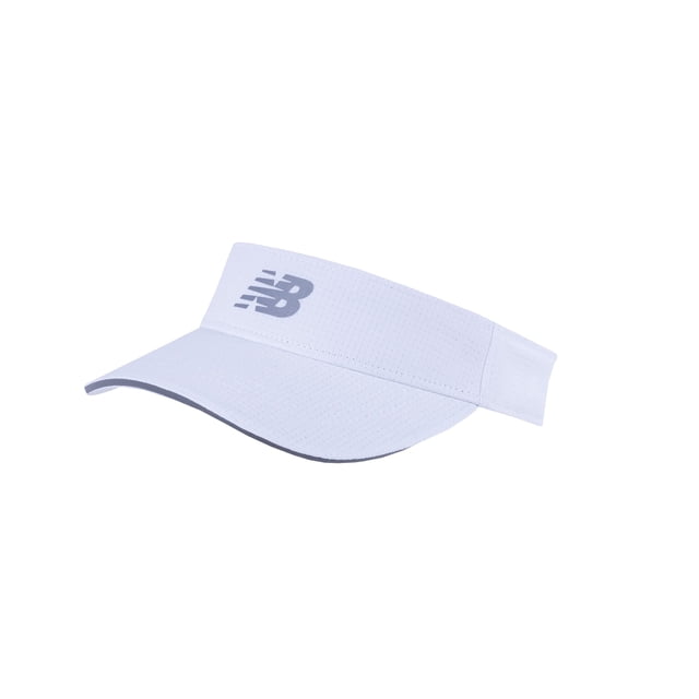 Gorros con visera New Balance Performance con protección UV, color blanco