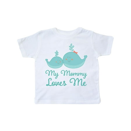 

Inktastic My Mommy Loves Me whale Gift Toddler Boy or Toddler Girl T-Shirt