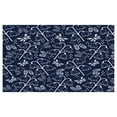 thumbnail image 4 of Navy Blue Ceramic Toothbrush Holder, Tulip Bluebell Flower Pattern with Foliage Leaf Branches Feminine Print, Decorative Versatile Countertop for Bathroom, 4.5" X 2.7", Dark Blue White, by Ambesonne, 4 of 4