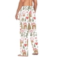 thumbnail image 3 of FORMRS Mens Pajama Pants with Pockets Sleepwear Lounge Bottoms Sizes S-2XL, Brown Nordic Christmas House, 3 of 7