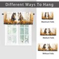 thumbnail image 6 of Farm Animal Horse Kitchen Valance Curtains Rustic Farmhouse Yellow Floral Sunflower Window Valance for Living Room Bedroom, Kitchen Valance Rod Pocket Window Decor Curtain 54 by 18 in, 1 Panel, 6 of 6