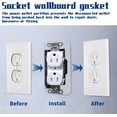 thumbnail image 4 of 20 Pcs Wall Plate Spacer- Metal Flush Fit Device Leveling Plates- Receptacle Spacers Shims Leveler for Fixing Walls Electrical Outlet Electrical Boxes, 4 of 7