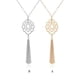 thumbnail image 4 of Collar de Cadena Estilo Bohemia con Borlas Qarigey Plata Tipo 3 NO3, 4 of 6