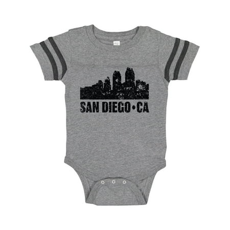 

Inktastic San Diego California Skyline with Grunge Gift Baby Boy or Baby Girl Bodysuit