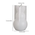 thumbnail image 1 of Moldes de Silicona para Velas de Huevos de Pascua Rayados, Decoración de Yeso, 1 of 1