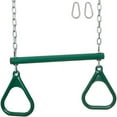 thumbnail image 3 of Swing Set Stuff Inc. Trapeze Bar with Rings and Uncoated Chain (Blue), 3 of 5