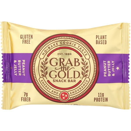 Pack of 12, Grab The Gold Peanut Butter & Jelly Snack Bar, 2 oz