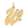 thumbnail image 1 of Beautiful 14k Large Script Initial W Charm, 1 of 1