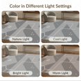 thumbnail image 7 of ODIKA 3'x5' Gray Slate Modern Geometric Abstract Washable Throw Rug Minimalist Angular Shapes with Clean Lines for Entryway, Kitchen, Mudroom, Stain Resistant, Low Profile, Non-Slip, 7 of 7