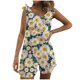 thumbnail image 1 of Mameluco de bolsillo con estampado informal para mujer Mono corto sin mangas con vendaje Mono Fridja  fhjkhfk460399, 1 of 7