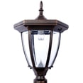 thumbnail image 5 of Mailbox/Post Light Combination Kit , Post with Mailbox, Fluted Base, Decorative Modern Mailbox with Post, Stratford Heavy Duty Cast Aluminum Mailboxes for Outside, Mailbox Post Large Mail Box, 5 of 12