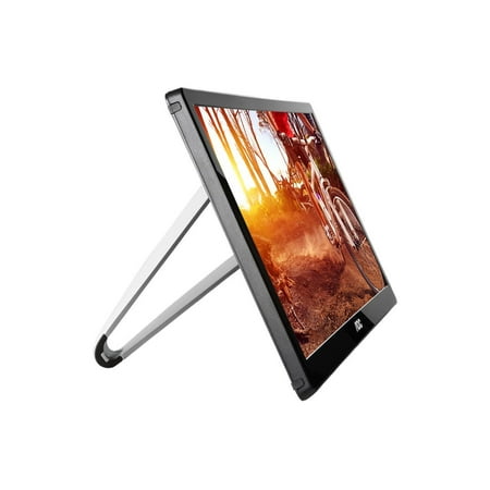 AOC - E1659FWU 15.6" USB-3.0 Portable LED HD Monitor (USB) - Glossy piano black