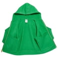 thumbnail image 6 of Soft  Cozy 100% Cotton Fleece Zip Hoodie with Inner Pockets | Elf Green, 6 of 7