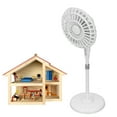 thumbnail image 4 of Mini Electric Fan Models, Lasting  High Simulation Alloy+Copper Mini Dollhouse Fan Colorfast Decorative  For Dollhouse Decor White,Black,Gold, 4 of 8