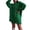 Green, variant on Viikei Cardigan Sweaters for Women Plus Size Women's Fashion Round Neck Medium Long Knitted Long Sleeve Sweater Top Jacket
