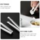 thumbnail image 5 of 4 Unids Acero inoxidable Mini Azúcar Cubo Clips Cubos de hielo Clips Pinzas de café (Plata), 5 of 6