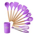 thumbnail image 1 of Juego de Utensilios de Cocina | Kit 12 Piezas de Cocina | Set de Instrumentos de Silicona | Mango de Madera Resistentes | Herramientas de Cocina Multifuncionales, 1 of 5