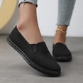 thumbnail image 2 of Womens Lightweight Canvas Slip On Sneakers Comfortable Non Slip Work Shoes Breathable Casual Dress Shoes, 2 of 8