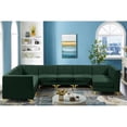 thumbnail image 4 of Meridian Furniture Alina Green Velvet Modular Sectional, 4 of 19