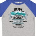 thumbnail image 4 of Inktastic Happy Birthday, Mommy I'm the Best Ever in Blue Boys or Girls Toddler T-Shirt, 4 of 5