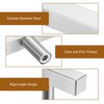 thumbnail image 4 of Kitchen Cabinet Handles, 1Pcs 4" - Stainless Steel Square Cabinet Pulls with Screws, Brushed Drawers Handles for Furniture Wardrobe Door (Silver), 4 of 7