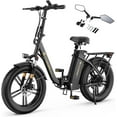 thumbnail image 1 of CYCROWN CycFree-MAX Vélo Électrique pour Adultes 120 km, Vélo Électrique à Pneus Surdimensionnés 20 Pouces*4.0 Crête 1000 W 32 Km/h, Batterie Amovible 48 V/20 Ah, Vélo Électrique Pliant avec Shimano 35 Vitesses, Suspension Complète pour les Déplacements, 1 of 7