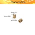 thumbnail image 2 of Wekity M3x6mm Female Thread Knurled Nuts Hx5mm OD Brass Threaded Insert Embedment Nuts Hydraulic Welded Joint Injection Molding Assortment Kit for 3D Printing Injection Molding 50PCS-0621, 2 of 5