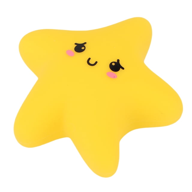Star Shape Wall Nursery Lamp, Soft Design Easy to Move and Adaptable Any Place Cute Silicone Nightlight for Bedroom Decor