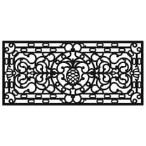 Pineapple Heritage Rubber Doormat, 2' x 4'