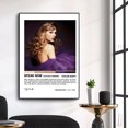 thumbnail image 3 of Taylor-Swift Pop Music Album Fearless/Reputation/Lover Poster Canvas Painting Singer Music Lyrics Wall Pictures Home Decoration JIANGLANG, 3 of 7