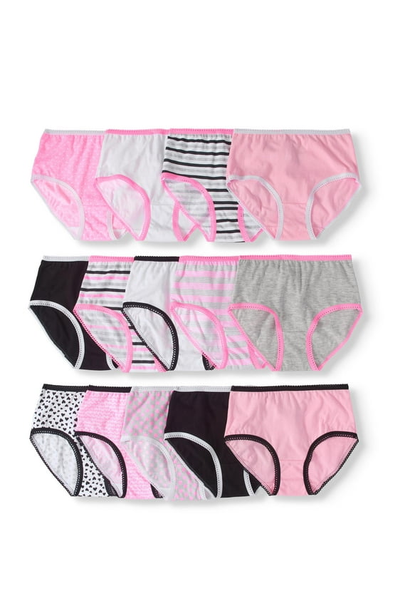 Girls Brief Underwear 14-Pack, Sizes 4-18