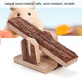 thumbnail image 4 of Juguete para hámster, Jaula de Madera Natural para Columpios con Jaula para Hacer Ejercicio Escalada Tubo de túnel para Ardillas Jerbos Hamsters Osos de Oro Amonsee No, 4 of 6
