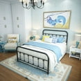thumbnail image 5 of Taomika Black Full Size Modern Metal Platform Bed, 5 of 10