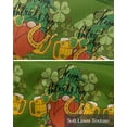 thumbnail image 6 of St. Patrick's Day Linen Curtain Valance for Bedroom/Bathroom/Kitchen/Office/Living/Dining Room Windows, Gnome Beer Lucky Spring Holiday Rod Pocket Topper Decorative Cafe Drapes Panel 42"x12", 6 of 6