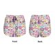 thumbnail image 3 of Balery Peace Love and Dove Flower Power Pantalones cortos deportivos para mujer con forro y dos bolsillos, elásticos, para entrenamiento, gimnasio, yoga-XX-Large, 3 of 7