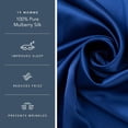 thumbnail image 3 of Fishers Finery 19 Momme 100% Pure Mulberry Silk Pillowcase for Hair & Skin, Grade 6A, King, Navy, 3 of 8