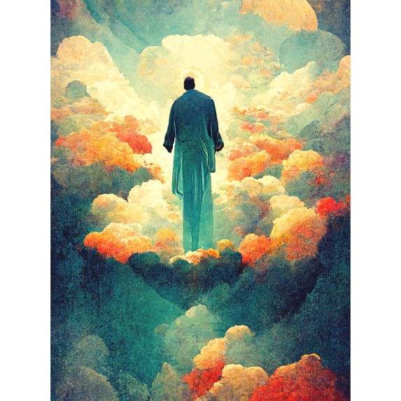 Saint Peter Heaven Modern Christian Art God Jesus Unframed Wall Art Print Poster Home Decor