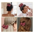 thumbnail image 6 of 1 Pc Lace Hair Claws Lace Bow Hair Clips Large Red Bowknot Hair Clips Hair Accessories for Girls Women, 6 of 7